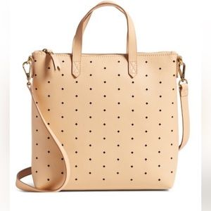 Madewell Mini Perforated  leather transport Tote